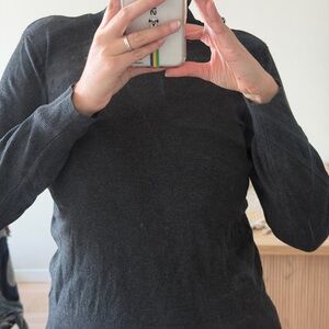 H&M Dark Gray Crew Neck Sweater